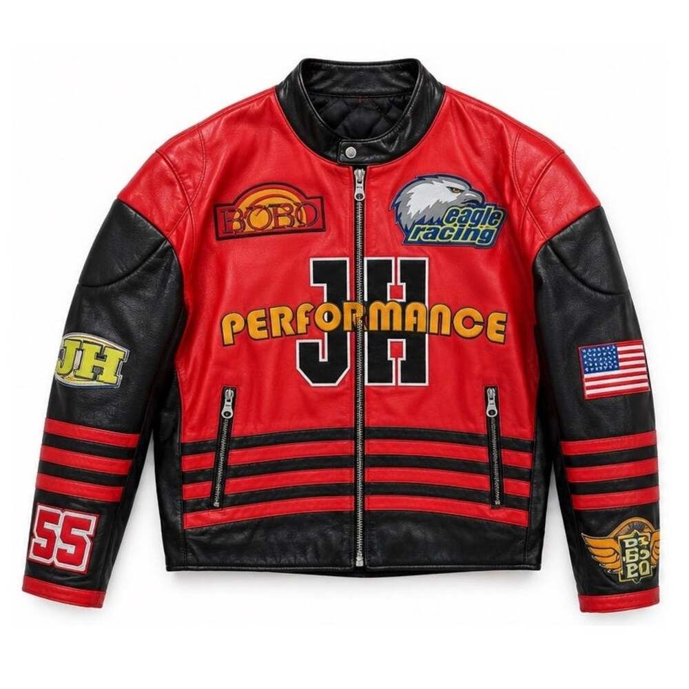 JH Performance Leather Racing Jacket - Picture 1 of 4